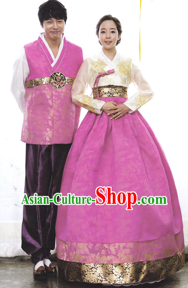 Korean Traditional Couple Clothing Complete Sets