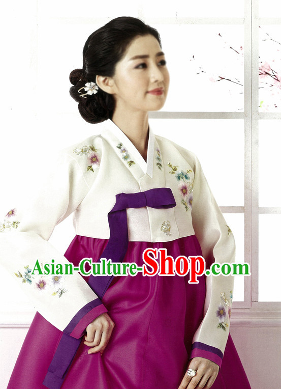 Korean Mother National Costumes Complete Set for Women