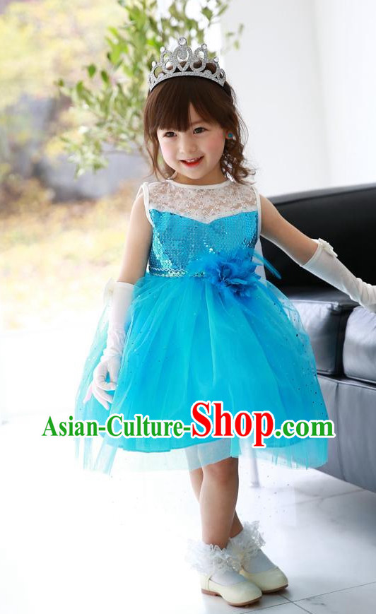 Korean Modern Birthady Princess Dress Hanbok Clothing for Girls