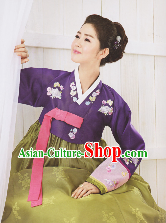 Korean Classical Hanbok Clothes Complete Set for Ladies