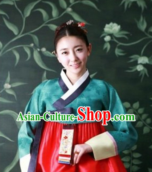 Korean Traditional Dress Lady Plus Size Clothes Complete Set
