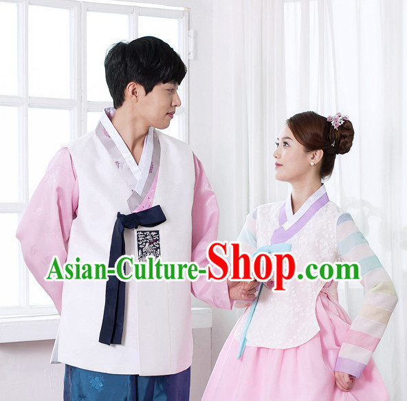 Korean Couple National Costumes Traditional Costumes Korean Fashion Style