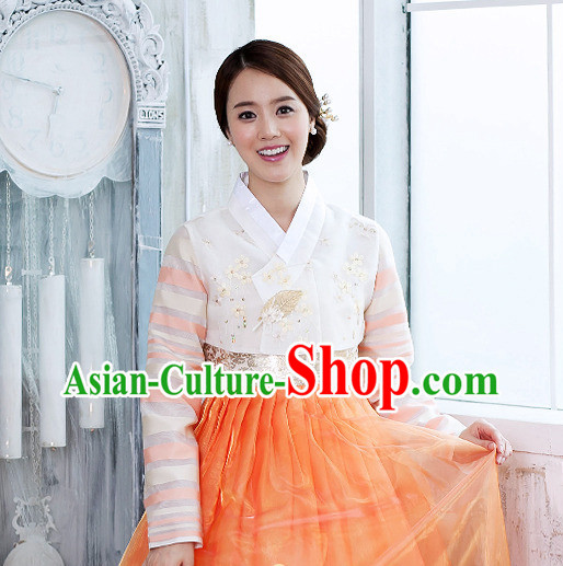 Korean Female National Costumes Traditional Costumes Hanbok Korea