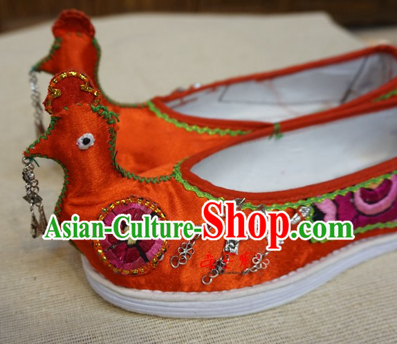 Chinese Tradiitonal Handmade Phoenix Style Shoes