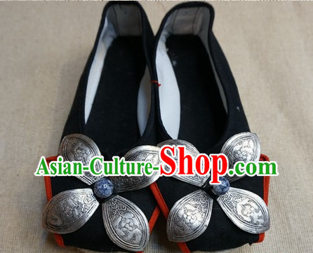 Chinese Ancient Style Handmade Fabric Shoes