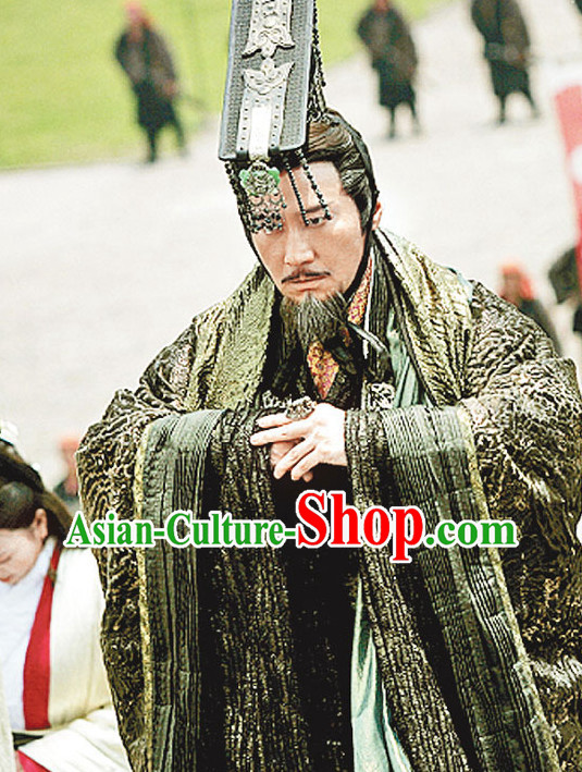 Chinese Ancient Emperor Liu Bang Costumes Complete Set