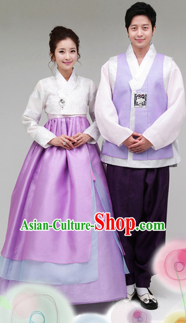 Korean Traditional Couple Dresses 2 Sets