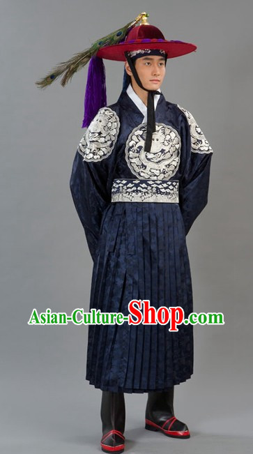 Traditional Korean Imperial Palace Guard Costumes for Men