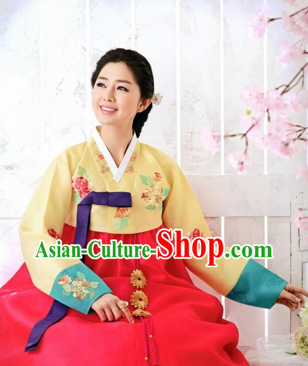 Korean Hanbok Wife Clothing Fashion Clothes Korean Traditional Dresses