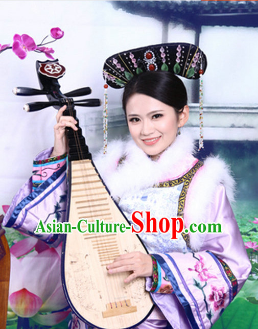 Asian Fashion Qing Manchu Cheongsam Clothes from China