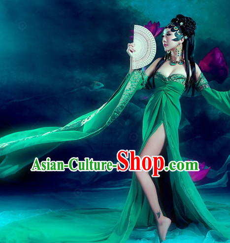 Chinese Traditional National Costumes Fairy Sexy Halloween Costume Complete Set