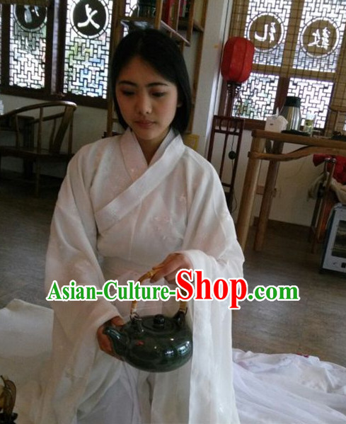 White Chinese Traditional Clothing Chinese Ancient Wise Woman Outfits