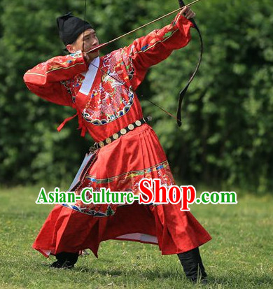 Chinese Traditional Clothing Chinese Ancient Archer Official Costume and Hat
