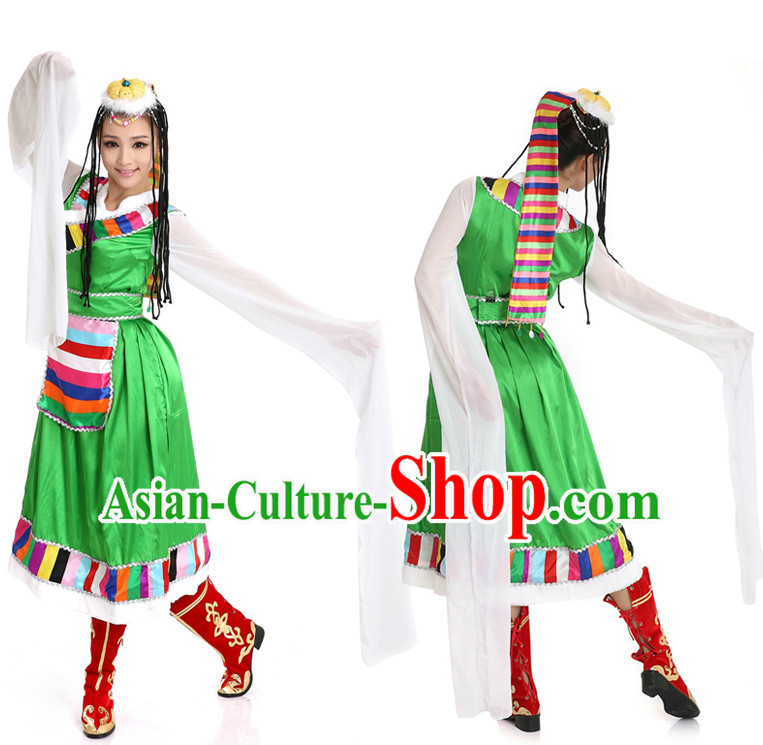 Chinese Girls Dancewear Tibet Dance Stores online and Headpieces for Women