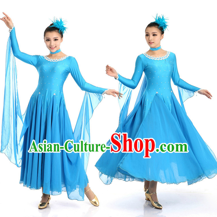 Ballroom Dancing Costumes Apparel Dance Stores Dance Gear Dance Attire and Hair Accessories Complete Set for Women