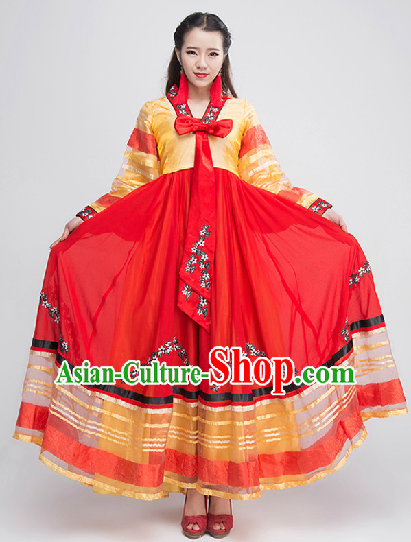 Traditional Chinese Korean Ethnic Clothing Complete Set for Women