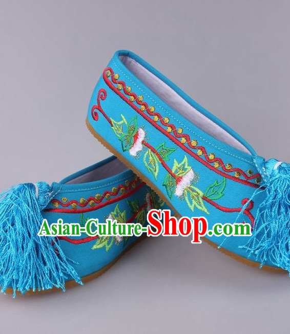 Chinese Beijing Opera Hua Tan Shoes for Girls