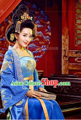 Chinese Empress Kimono Dress and Hair Accessories Complete Set