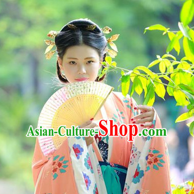 Chinese Traditional Hanfu Wig and Hair Accessories