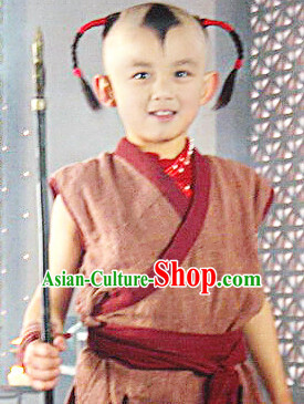 Ancient Chinese Na Zha Costumes Complete Set for Adults and Kids