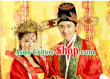 Ancient Chinese Wedding Hair Accessories Supply 2 Sets