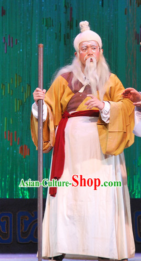 Chinese Beijing Opera Old Farmer Man Costumes