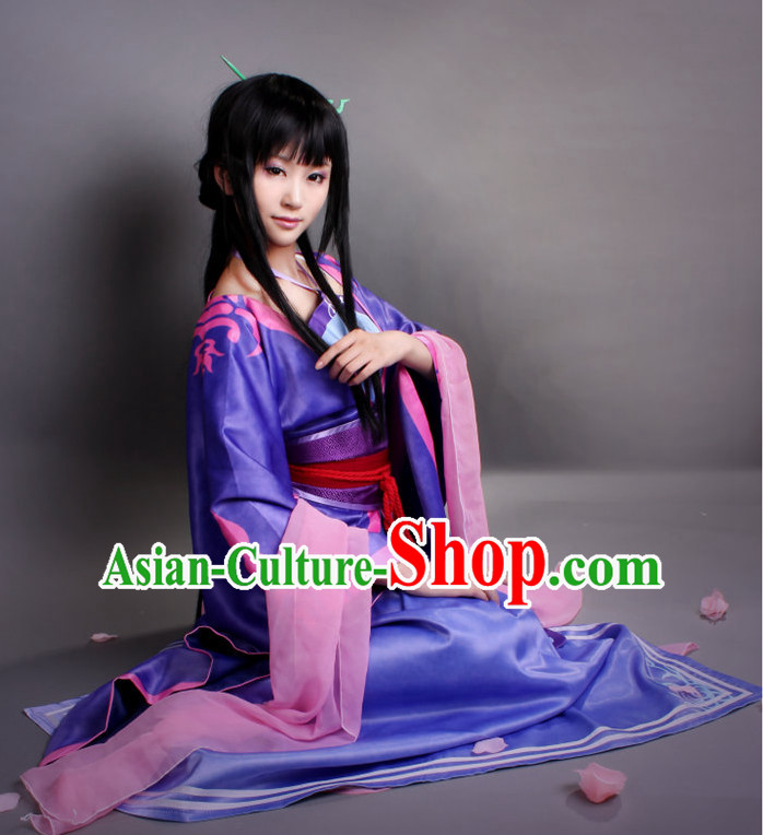 Asia Fashion Top Chinese Fairy Cosplay Halloween Costumes Complete Set