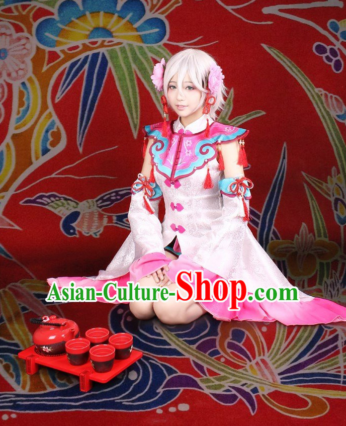 Asia Fashion China Doll Chinese Female Cosplay Costumes Halloween Costumes for Women