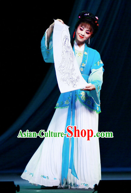 Asian Chinese Traditional Dress Theatrical Costumes Ancient Chinese Clothing Female Costumes
