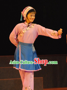 Asian Chinese Traditional Dress Theatrical Costumes Ancient Chinese Clothing Opera Working Women Costumes