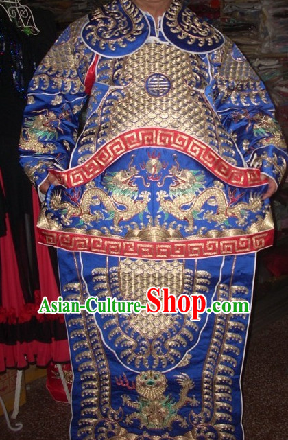 Ancient Chinese Beijing Opera General Armor Costumes Complete Set for Men