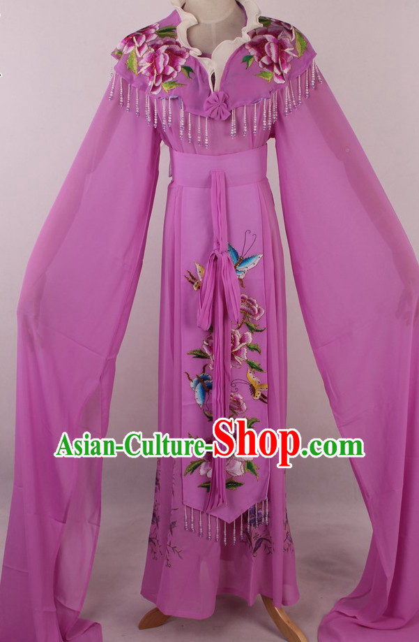 Chinese Traditional Dresses Theatrical Costumes Ancient Chinese Hanfu Water Sleeves Costumes