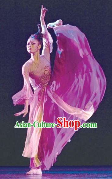 Chinese Classical Dancing Costumes Complete Set for Women