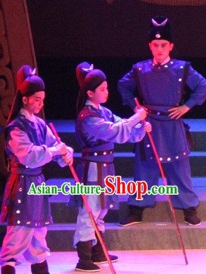 Chinese Traditional Dress Oriental Clothing Theatrical Costumes Opera Bodyguard Warrior Costume for Kids
