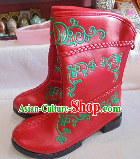 Traditional Mongolian Boots for Children