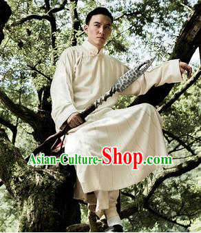 Traditional Chinese Kungfu Long Robe Complete Set for Men
