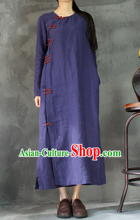 Chinese Traditional Mandarin Long Robe or Women