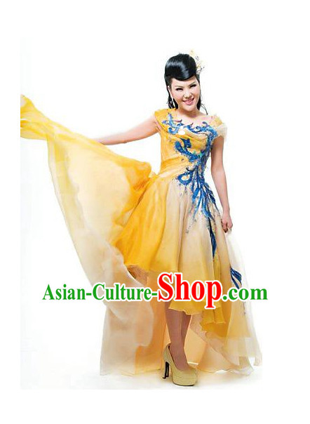 Traditional Chinese Mongolian Dresses and Hat Complete Set for Women