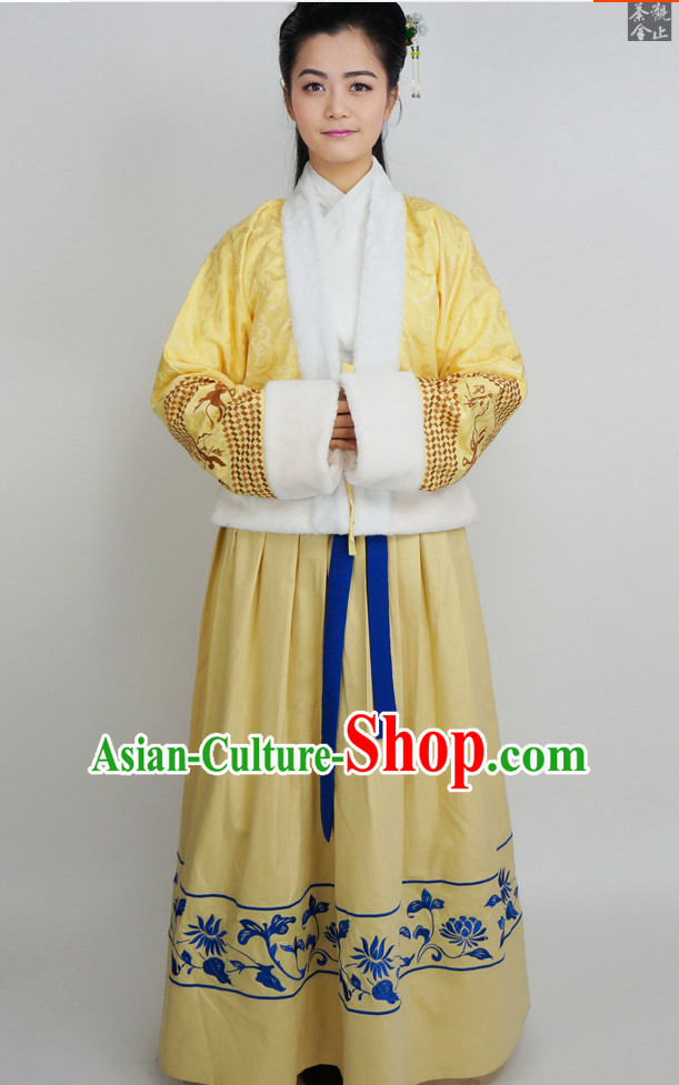 Ancient Chinese Traditional Hanfu Dresses Complete Set for Women