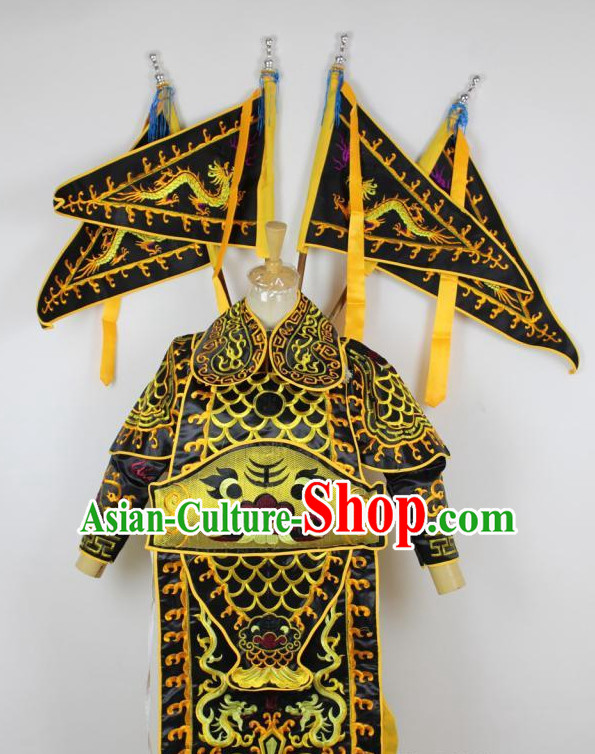 Chinese Ancient General Armor Costumes Complete Set for Kids