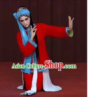 Chinese Traditonal Opera Qing Yi Costumes Complete Set for Women