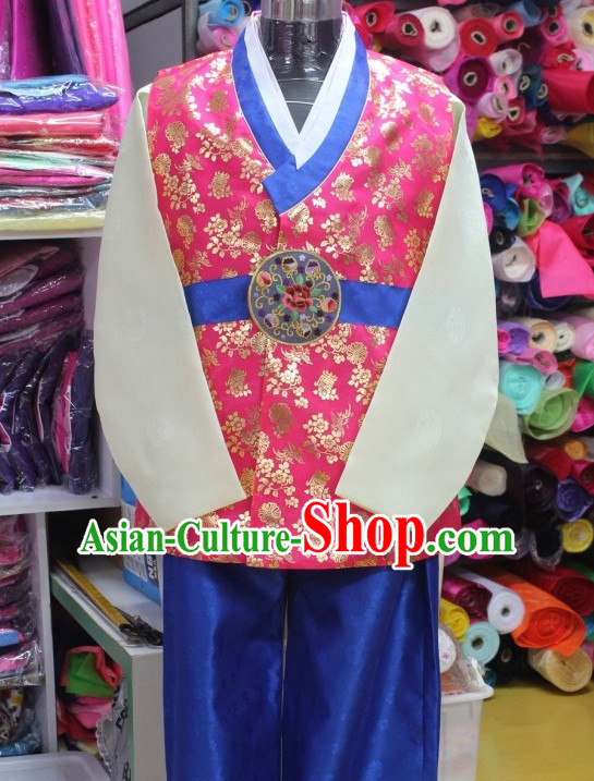 Made to Order Plus Size Korean Fashion Hanbok Clothing Complete Set for Men