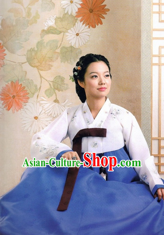 Handmade Plus Size Korean Traditional Clothing Hanbok for Ladies