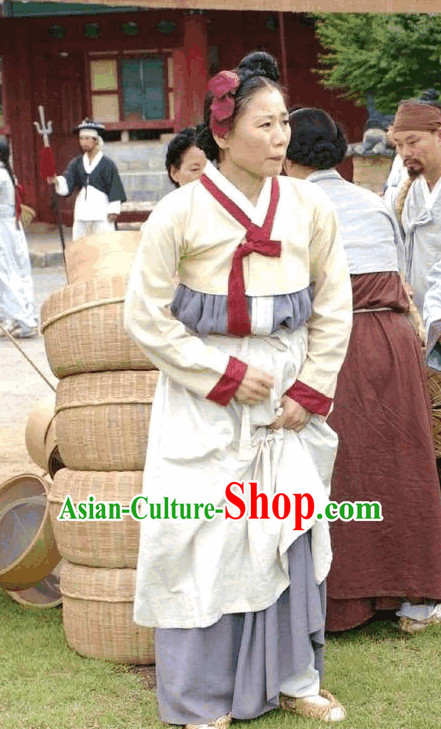Ancient Korean Civilian Female Clothing.