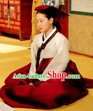 Ancient Korean Palace Service Women Hanbok
