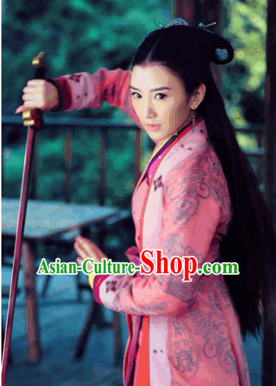 Ancient Asian Swordswoman Costumes