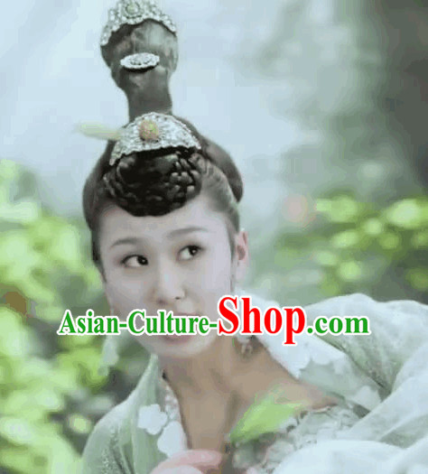 Ancient Chiense Black Fairy Wigs and Hair Accessories