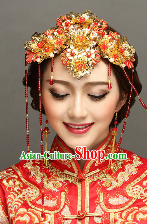 Traditional Chinese Bridal Wedding Hair Decorations