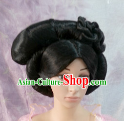 Chinese Tang Dynasty Princess Lady Hair extensions Wigs Fascinators Toupee Long Wigs Hair Pieces