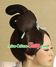 Chinese Ancient Female Black Wigs